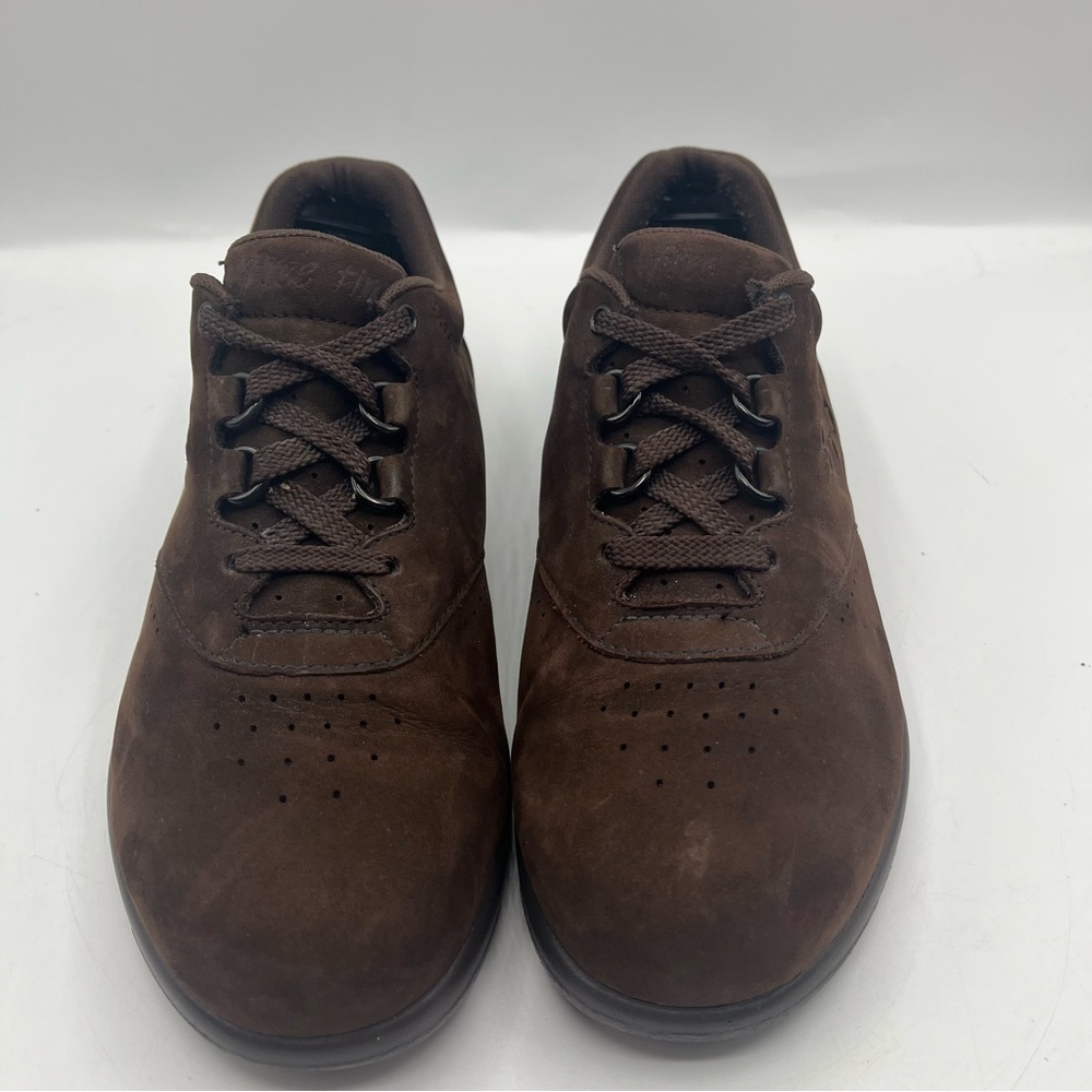 SAS Womens Free Time Chocolate Brown Suede Walking Shoes Sz 5.5 Tripad Comfort - Picture 2 of 14
